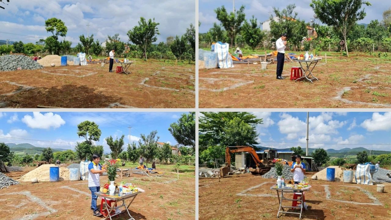 Lễ động thổ khởi công xây dựng biệt thự tân cổ điển Dũng Yến