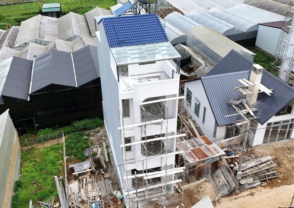 Toàn cảnh tiến độ hoàn thiện nhà phố 3 tầng tại Phường Lâm Viên Đà Lạt