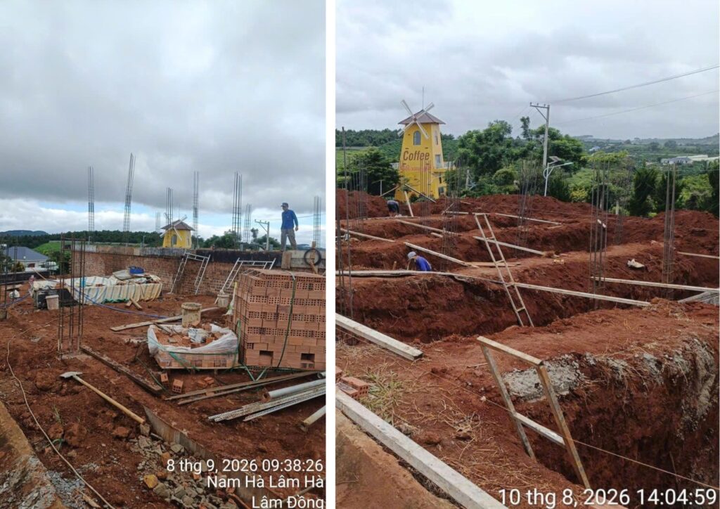 Góc nhìn công trường trong giai đoạn triển khai phần nền móng